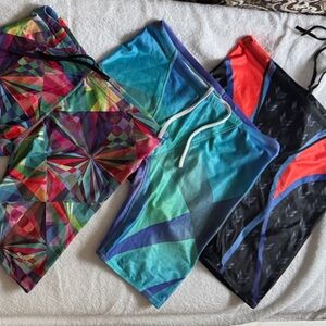 Colorful Men's Swim Shorts Bundle - Geometric & Gradient Patterns